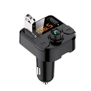 RONSHIN 12-24V BT36B Bluetooth 5.0 Car Kit MP3 Player FM Transmitter with Dual USB Charger Handsfree Music Audio Receiver Car Blueto