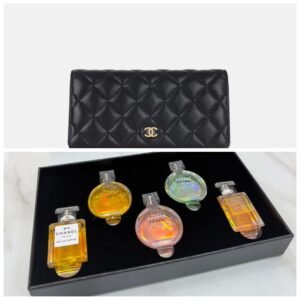 5 Chanel perfumes + Chanel wallet