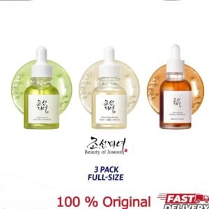 Introducing the 3-in-1 face serum set from the famous Korean skincare brand Joson.